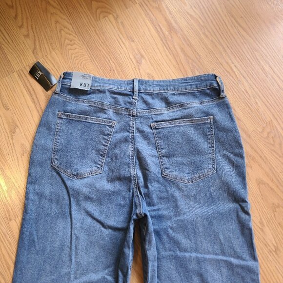 NEW NWT! KUT FROM THE KLOTH CHARLOTTE HIGH RISE STRAIGHT LEG TROUSER JEANS sz 12 - Picture 5 of 8